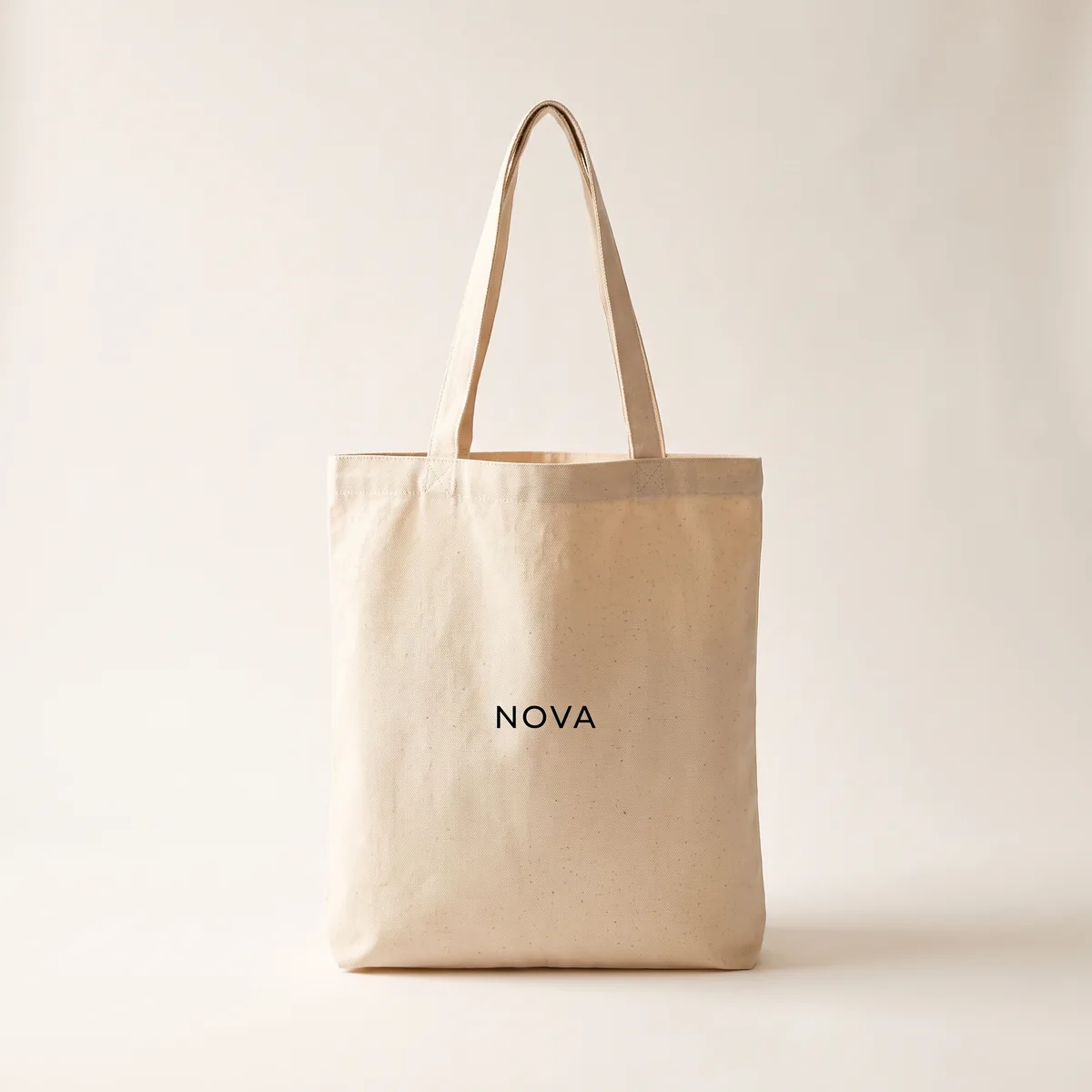 Natural canvas tote